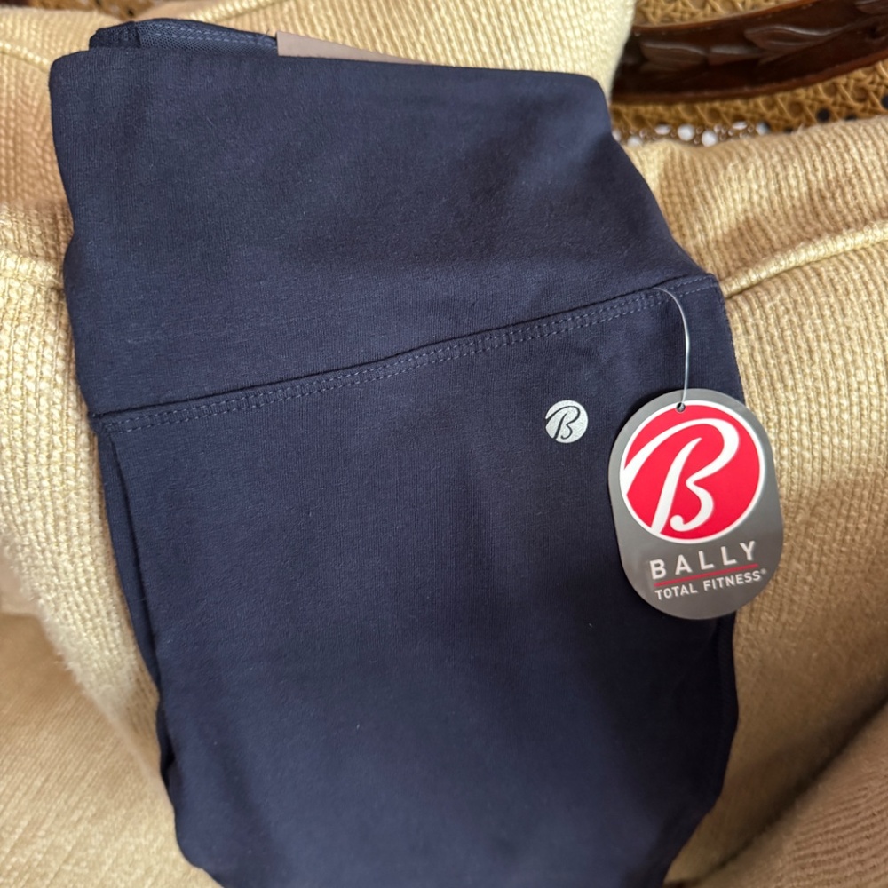 BALLY TOTAL FITNESS Midnight Blue 27" Leggings Tummy Control NWT! - Picture 4 of 11